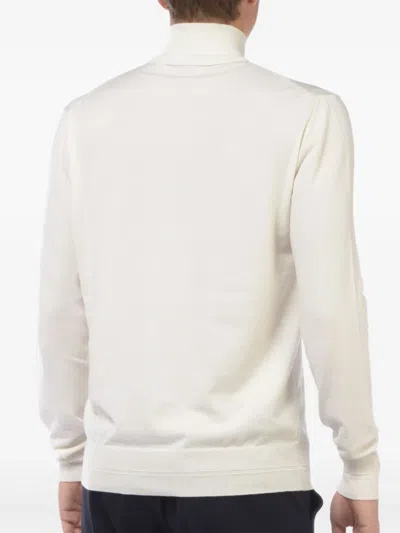 Hōsio Turtleneck Cable-knit Sweater In White