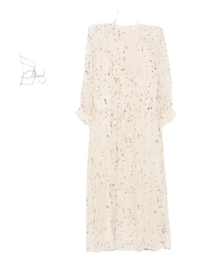 Ba&sh Karla Button-front Printed Dress In Neutral