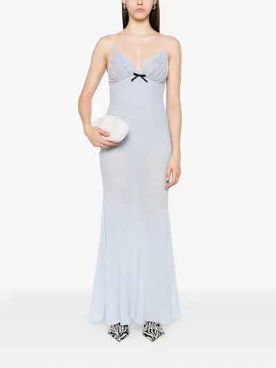 Self-portrait Lace-trimmed Slip Maxi Dress