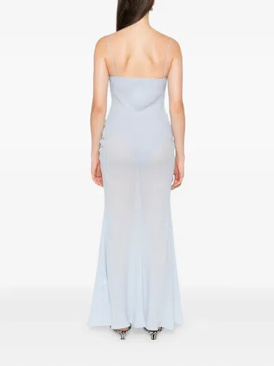 Self-portrait Lace-trimmed Slip Maxi Dress