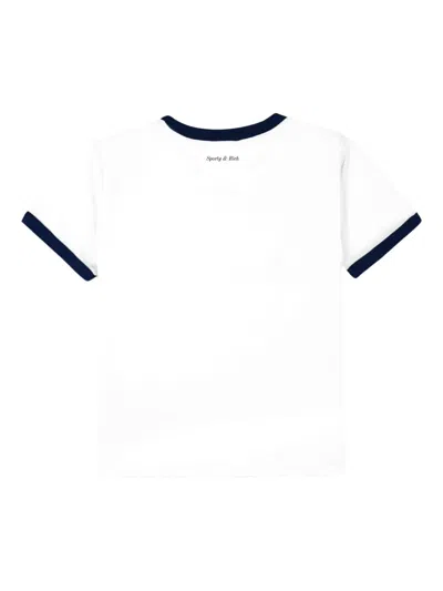 Sporty And Rich Logo-print T-shirt In White