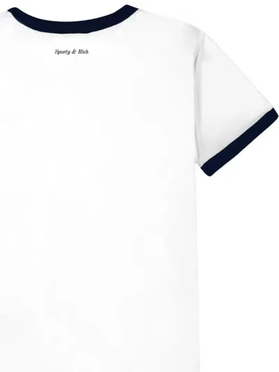 Sporty And Rich Logo-print T-shirt In White