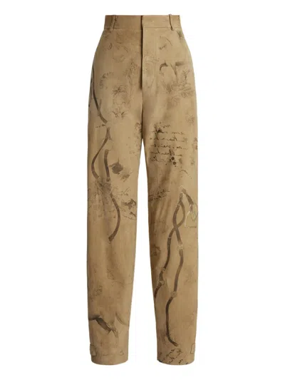 Ralph Lauren Fallon Trousers In Neutral