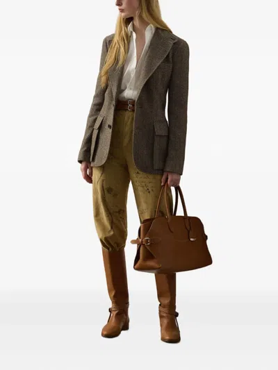 Ralph Lauren Fallon Trousers In Neutral
