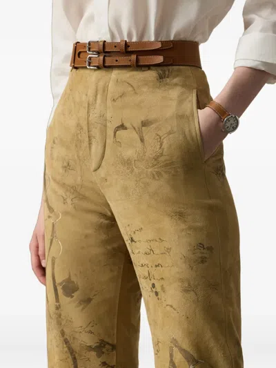 Ralph Lauren Fallon Trousers In Neutral
