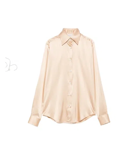 Mazzarelli Shirts Gold In Nude