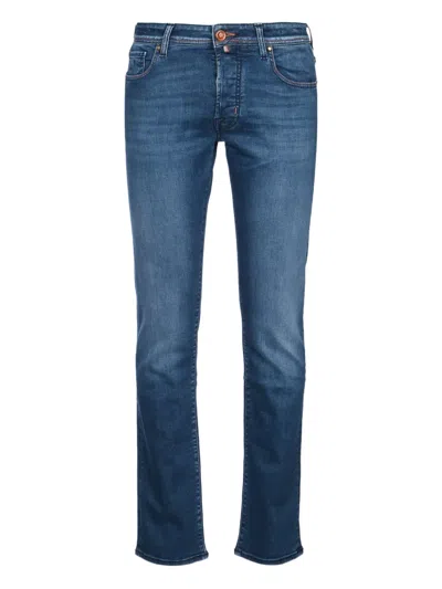 Jacob Cohen Faded Five-pocket Jeans Featuring Belt Loops