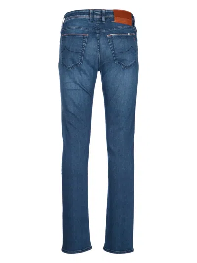 Jacob Cohen Faded Five-pocket Jeans Featuring Belt Loops
