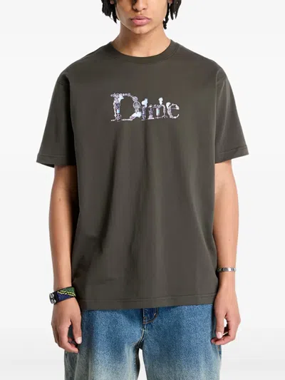 Dime Cotton T-shirt In Black