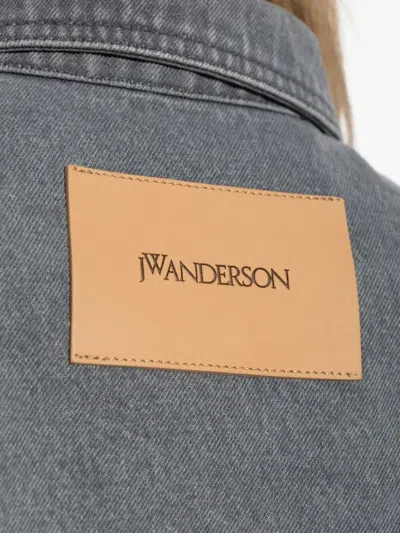 Jw Anderson Button-fastening Patch-pocket Shirt In Gray