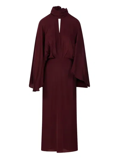 Johanna Ortiz Wine Parajes Lejanos Ankle Dress In Green