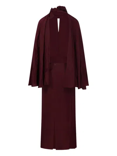 Johanna Ortiz Wine Parajes Lejanos Ankle Dress In Green