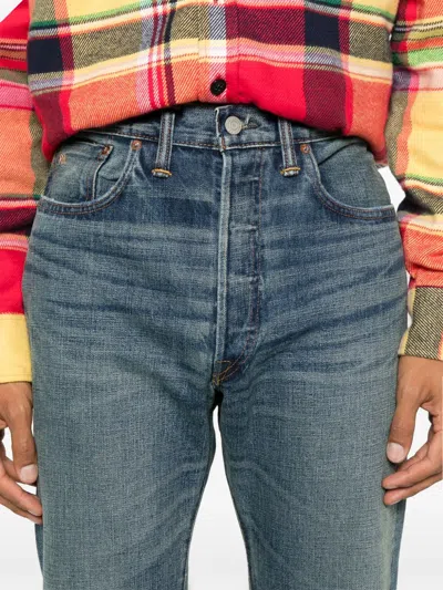 Ralph Lauren Logo-embroidered Jeans In Blue