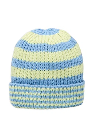 New Era Knitted Stripe-pattern Beanie