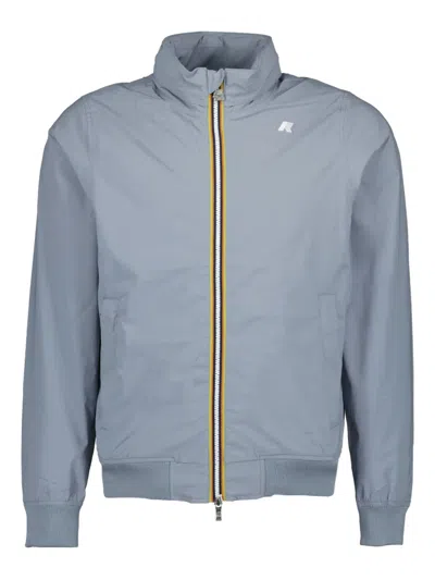 K-way Amaury Zip-fastening Hooded Jacket In Gray