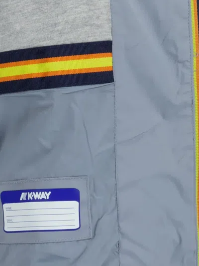 K-way Amaury Zip-fastening Hooded Jacket In Gray