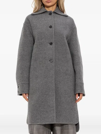 Jil Sander Button-fastening Wool Coat