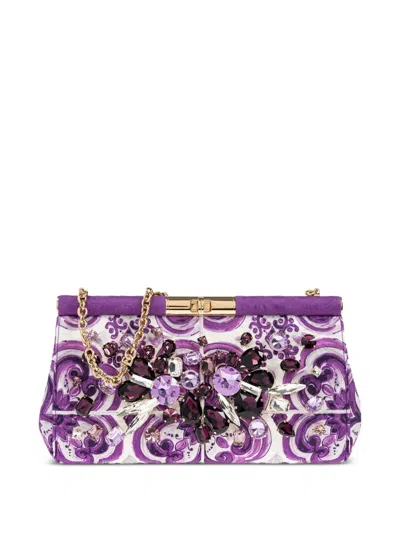 Dolce & Gabbana Small Marlene Floral Clutch Bag