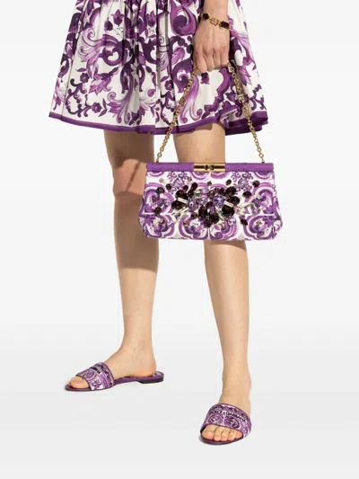 Dolce & Gabbana Small Marlene Floral Clutch Bag