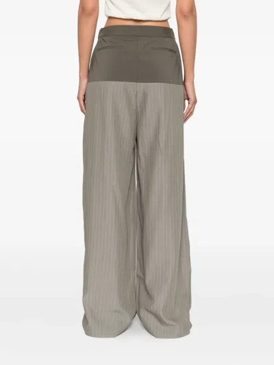 St Agni Pinstriped Trousers In Gray