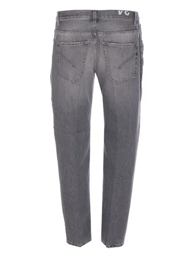 Dondup Jeans With Belt Loops In Silver