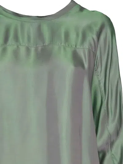 Aspesi Iridescent Blouse In Green