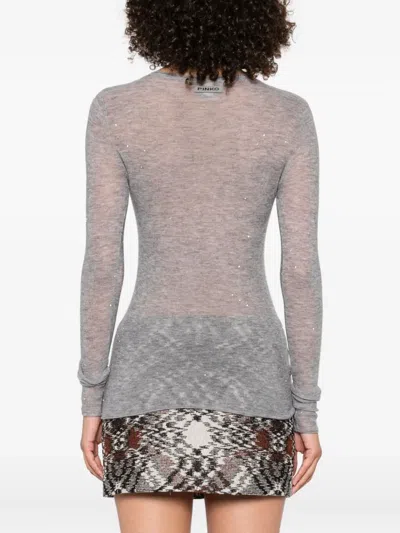 Pinko Pico Sweater In Gray