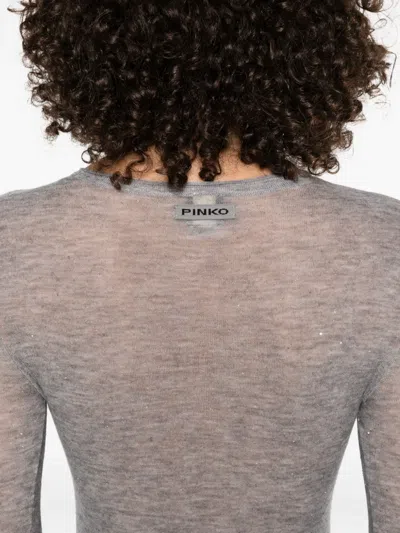 Pinko Pico Sweater In Gray