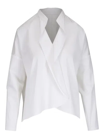 Zero + Maria Cornejo Fin Gaban Blouse In White