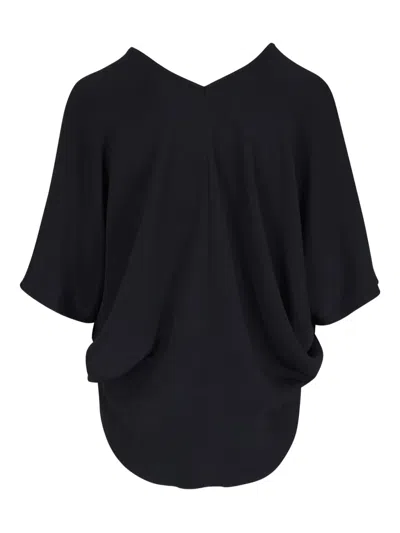 Zero + Maria Cornejo Circle Blouse In Black