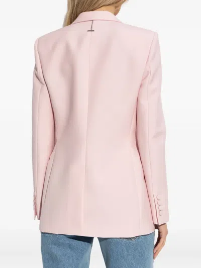 Alexander Mcqueen Satin-lapel Blazer In Pink