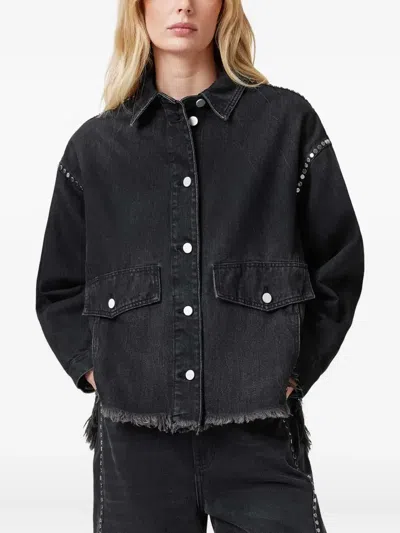 Allsaints Hettie Denim Jacket In Black
