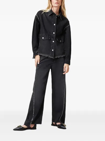Allsaints Hettie Denim Jacket In Black