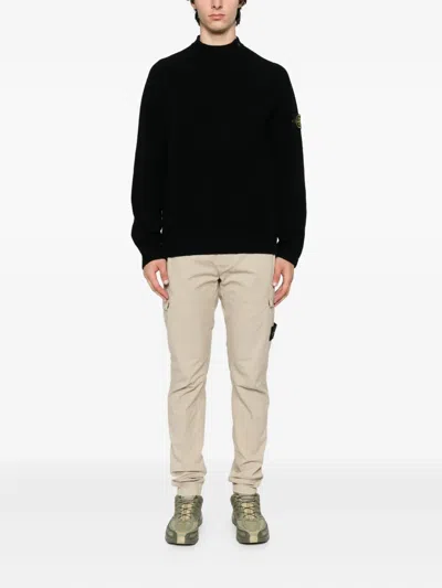 Stone Island Fancy Yarn Crewneck Jumper With Brushed Texture