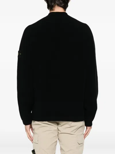 Stone Island Fancy Yarn Crewneck Jumper With Brushed Texture