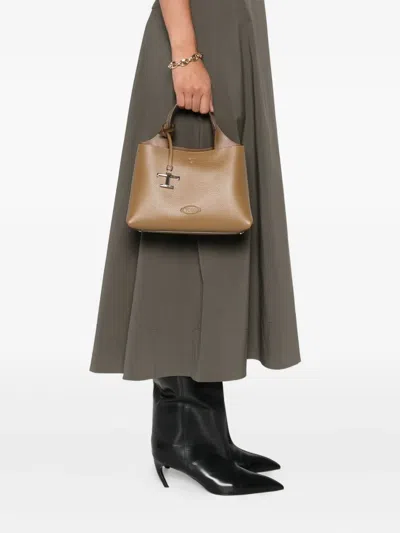 Tod's Leather T-logo Tote Bag