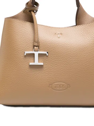Tod's Leather T-logo Tote Bag