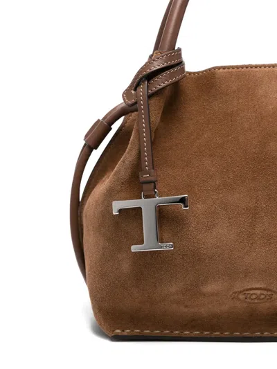 Tod's Suede Leather Tote Bag