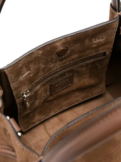 Tod's Suede Leather Tote Bag