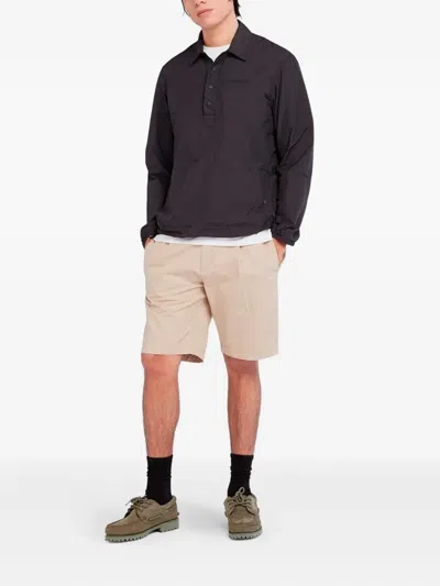 Timberland Logo-patch Shorts In Neutral