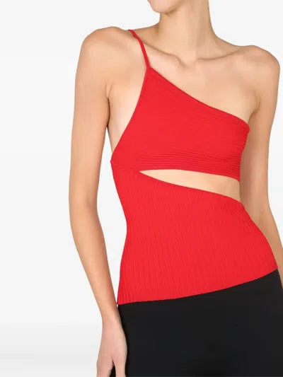 Andreädamo Andreādamo One-piece Top In Orange