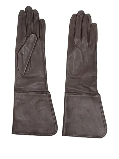 Manokhi Leather Long Gloves