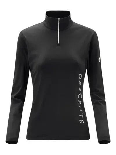 Descente Vertical-logo Top In Black