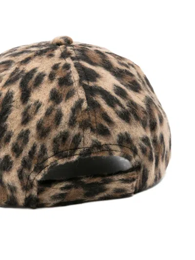 Liu •jo Leopard-print Baseball Cap In Brown