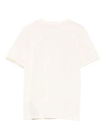 Balmain Button-embellished Cotton T-shirt In Pink