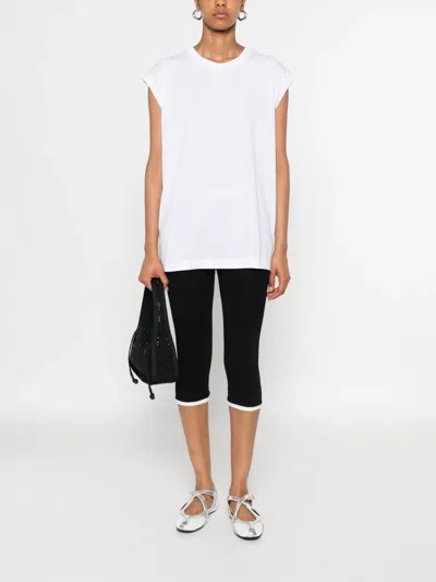 Dolce & Gabbana White Cotton T-shirt With Emboridered Logo In White