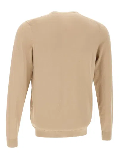 Diktat Ribbed-edge Cotton Sweater In Neutral