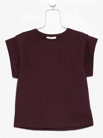 Ba&sh Pio Capped-sleeve Cotton T-shirt In Brown