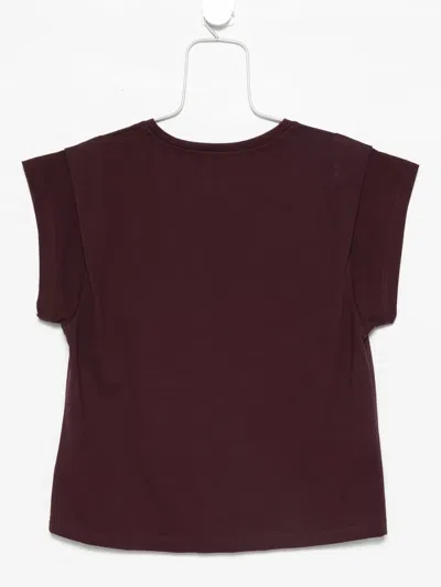 Ba&sh Pio Capped-sleeve Cotton T-shirt In Brown