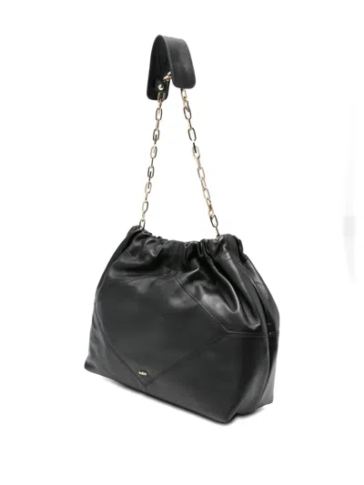 Ba&sh June Chain-strap Leather Shoulder Bag In Black